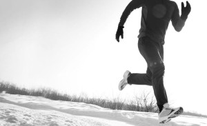 бег, спорт, зима
